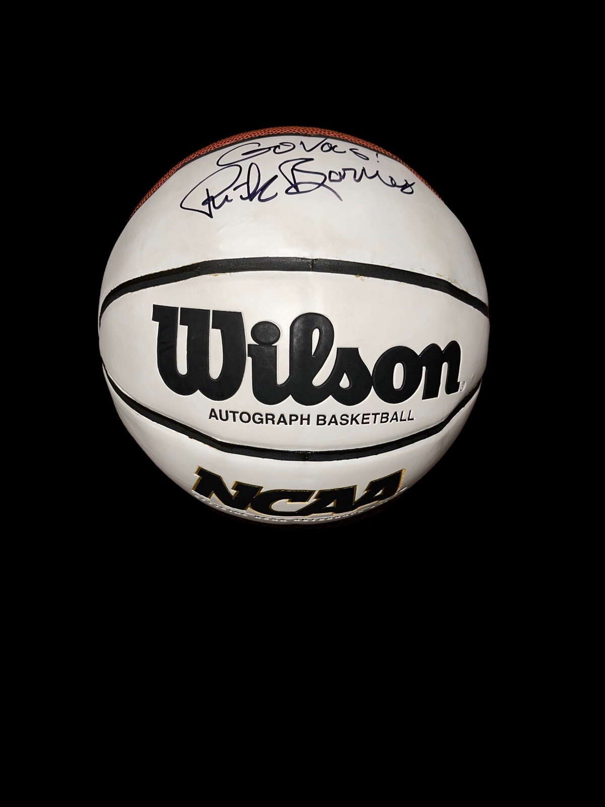 Rick Barnes Autographed Signed Tennessee Volunteers WHITE NCAA BASKETBALL HEAD COACH BAS 2 