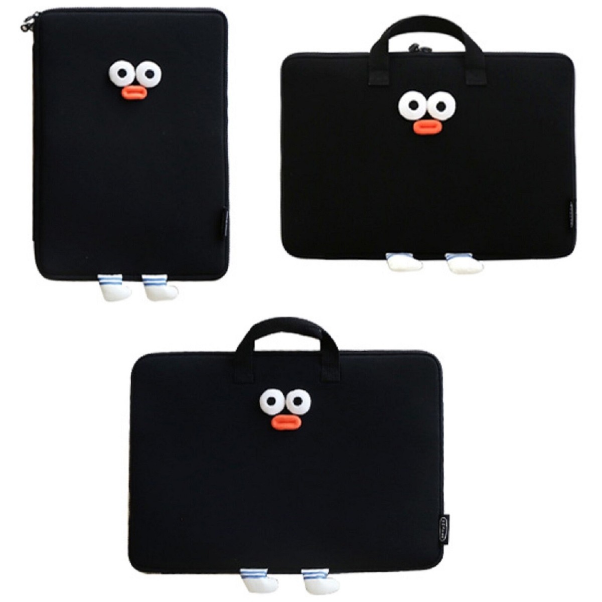 【ROMANE】Brunch Brother 15-inch pom-pom booklet wide pouch Brunch Brother Pompom 13 15 inch Laptop Protective Sleeve
