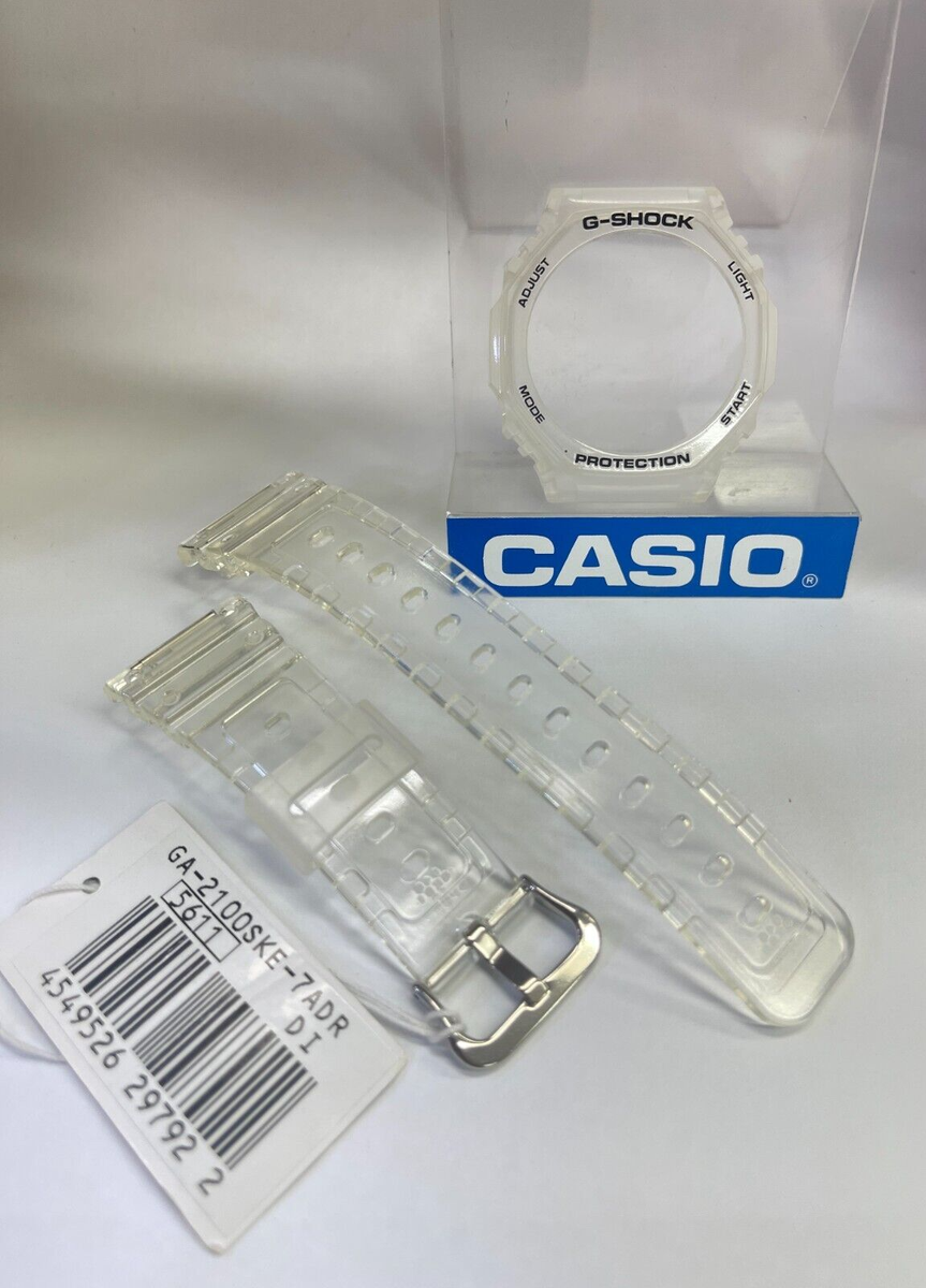 Original Casio G-Shock GA-2100SKE-7A Transparent Watch Band Original Casio G-Shock GA-2100SKE-7A Transparent Watch Band