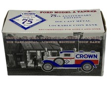 Liberty Classic 75th Anniversary Crown Diecast Metal Bank Ford Model A Tanker