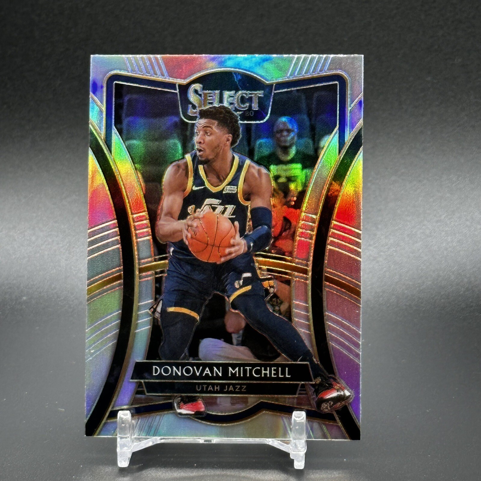 DONOVAN MITCHELL 2019-20 SELECT PREMIER LEVEL SILVER PRIZM #196  UTAH JAZZ