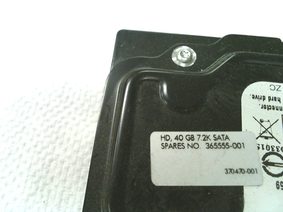HP Western Digital WD400BD-60LRA0 HSCANTJCA 365555-001 40GB SATA Hard Drive - Image 3 of 3