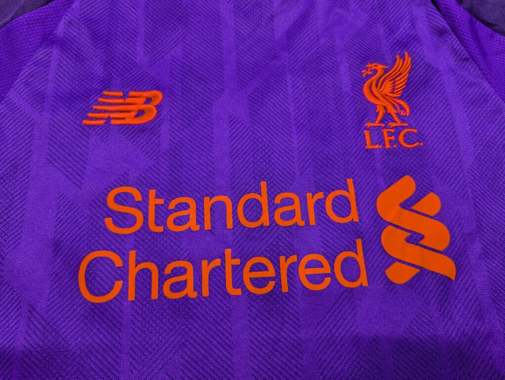 Liverpool New Balance 2018 2019 Away jersey Boys size L Liverpool New Balance 2018 2019 Away jersey Boys size L