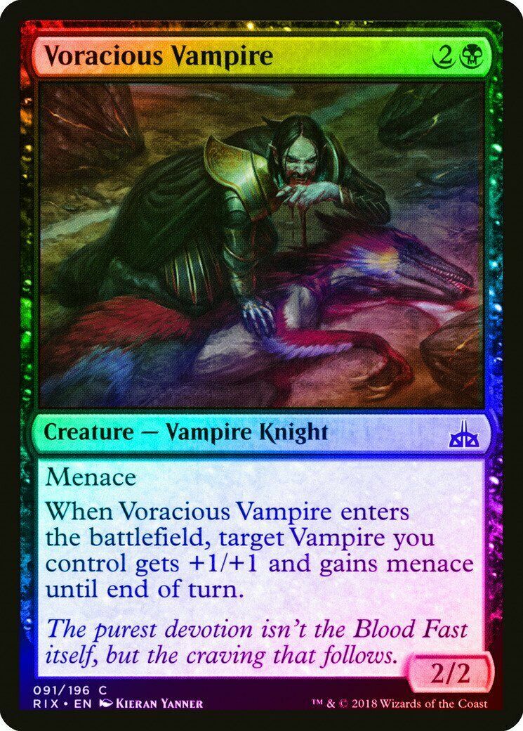 MTG - Voracious Vampire - 091/196 -  Rivals of Ixalan  - FOIL - New
