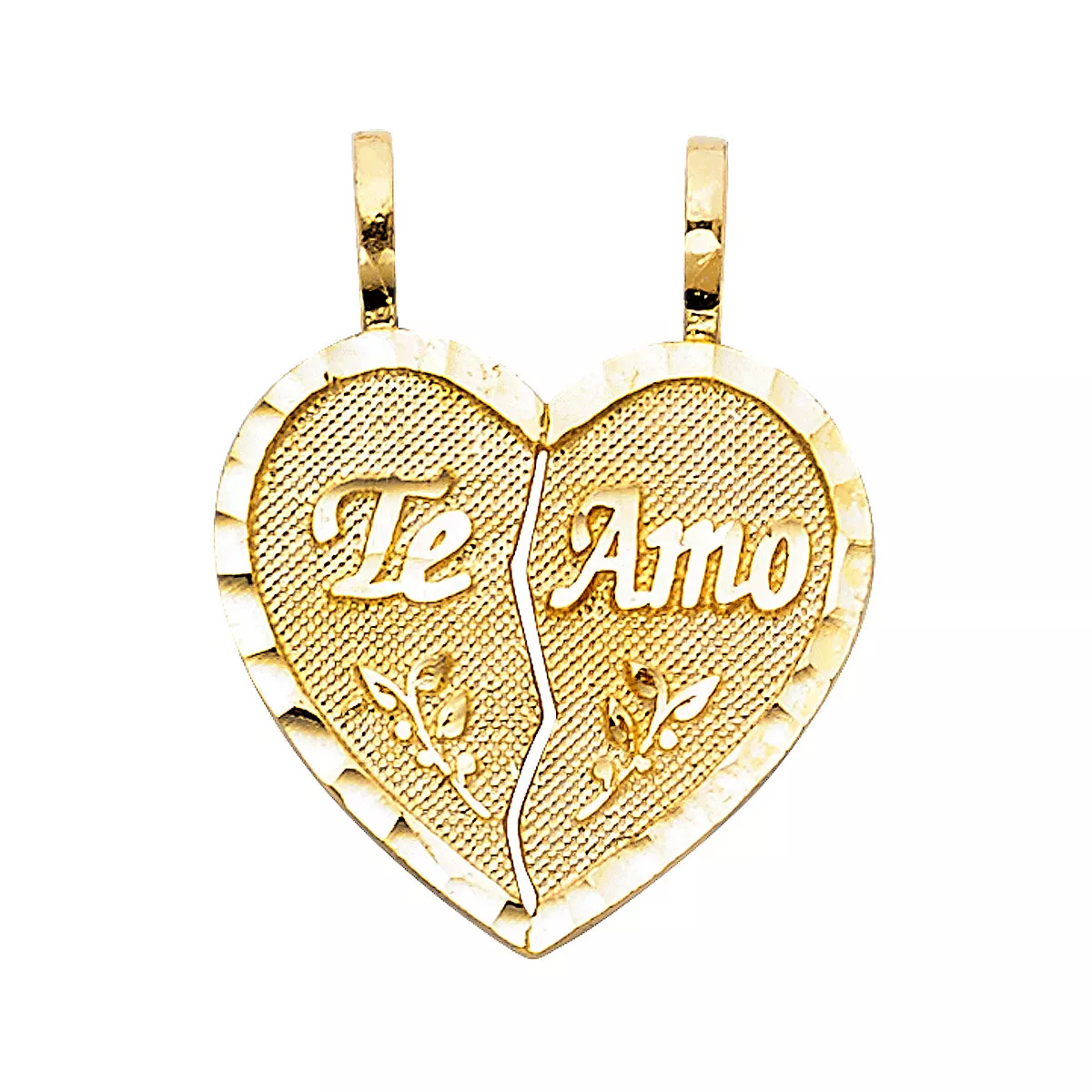 Two piece 2024 heart necklace