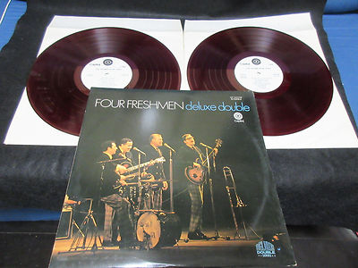 Four Freshmen Deluxe Double Japan Promo White Label DBL Red Vinyl LP OP 9437B