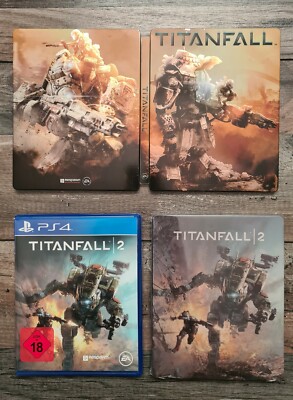 Titanfall 2 + Limited Special Custom Steelbook + Titanfall Steelbook PS4 Bundle