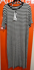 Noisy May Striped Short Sleeved Dress, Black/White, NEW, Size Medium, SF