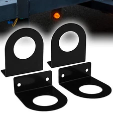 4pc 2" Round Trailer Marker Light L Mounting Bracket for Truck Boat RV