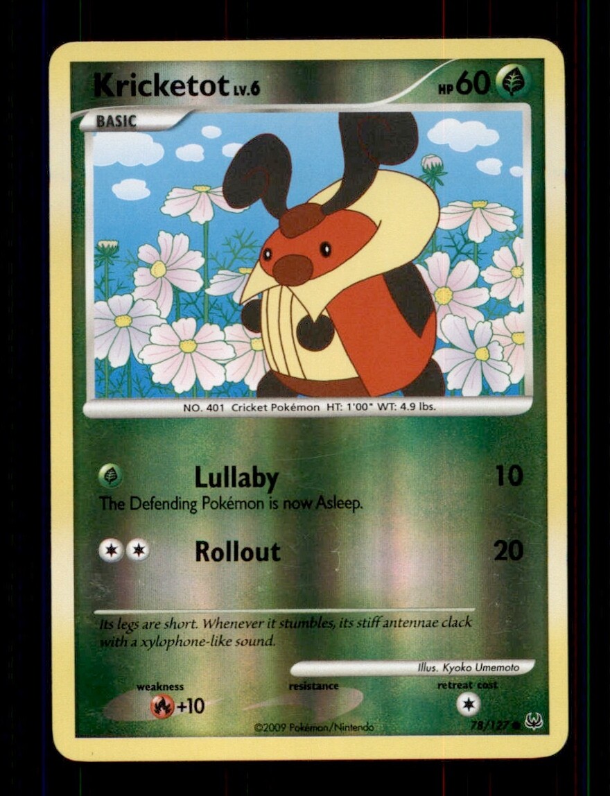 Pokemon Card Kricketot LV.6 Platinum 78/127 EXCELLENT/NEAR MINT Reverse Holo TCG