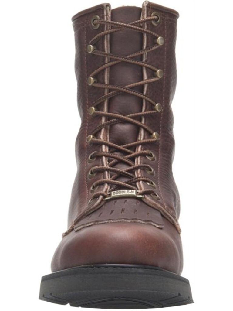 double h lace up work boots