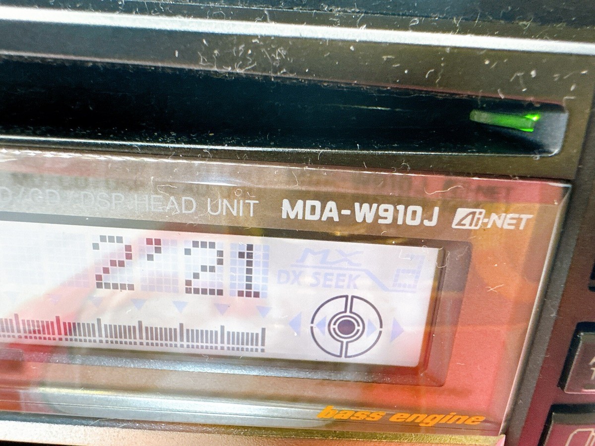 ★完動品 保障付★ アルパイン MDA-W910J ★ MP3・MDLP対応 ★ ALPINE アルパイン MDA-W910J 2DIN CD⁄MDプレイヤー