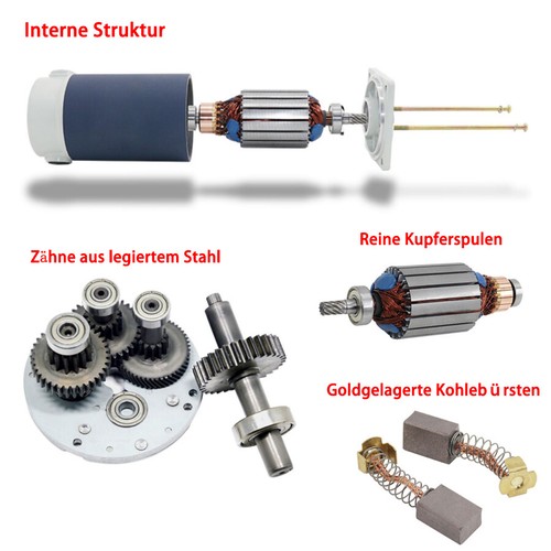 Motor de engranajes metálico DC 12V 24V 15W - 300W motores de corriente continua 10 rpm-600 rpm - Imagen 4 de 15
