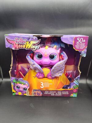 FurReal MOODWINGS Baby Dragon Interactive Pet Toy F0633 2020 Purple Multicolor