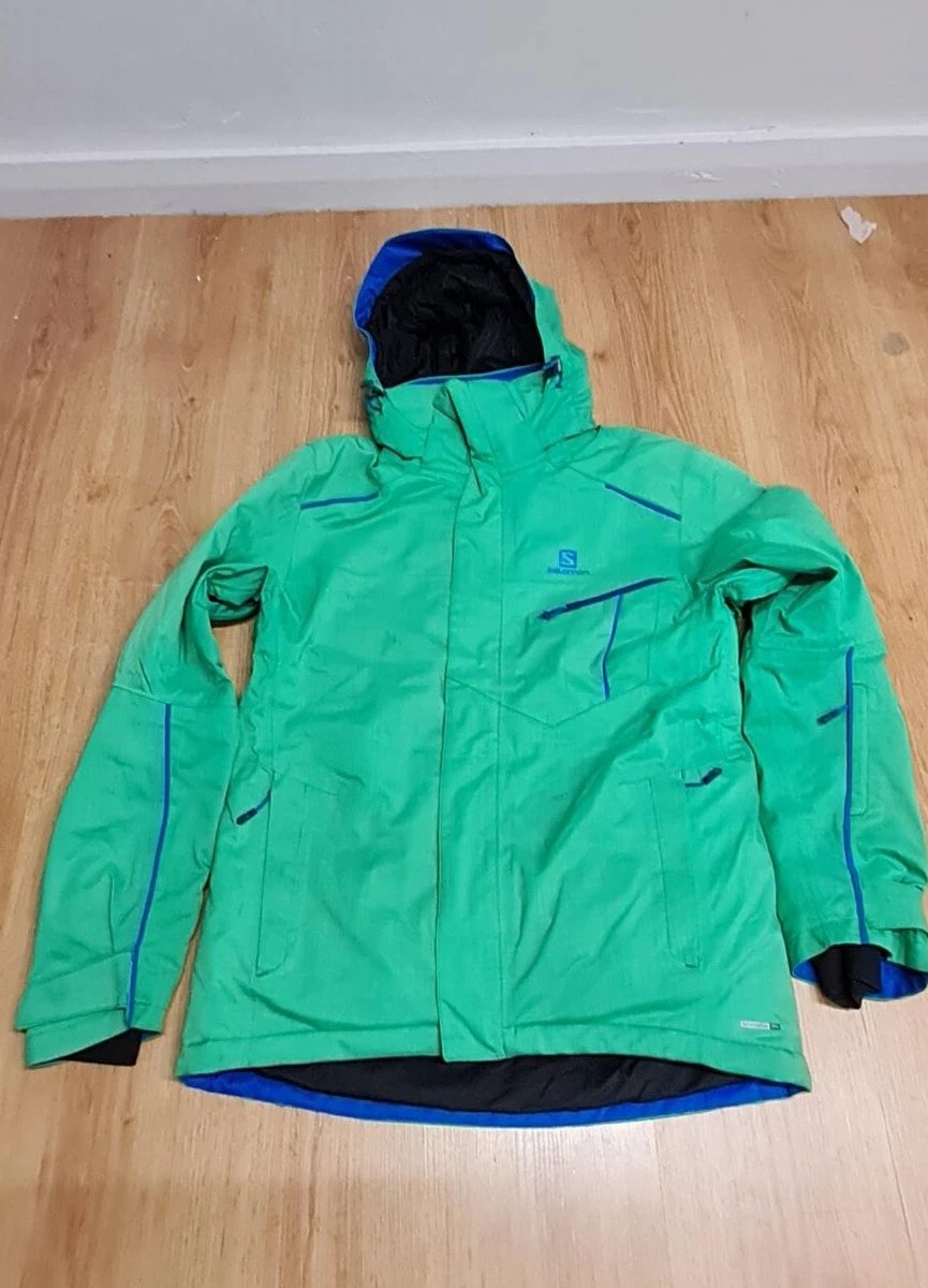 Salomon green on sale ski jacket