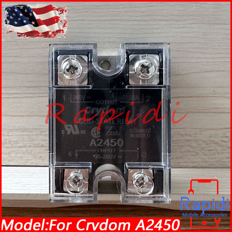 NEW For Crydom A2450 Solid State Relay 240VAC 50A Out 90-240VAC US Stock