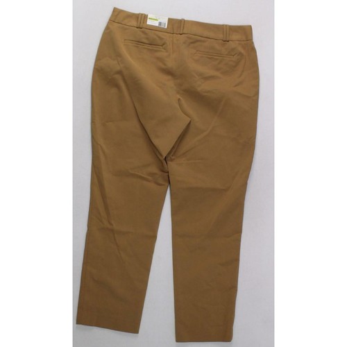 Charter Club Womens 14 Stretch Slacks Pants Straight Warm Toffe Brown Solid - Picture 2 of 2