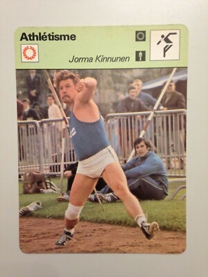 Carte Editions Rencontre 1977 - Athlétisme - Janis Lusis - Collection Sport
