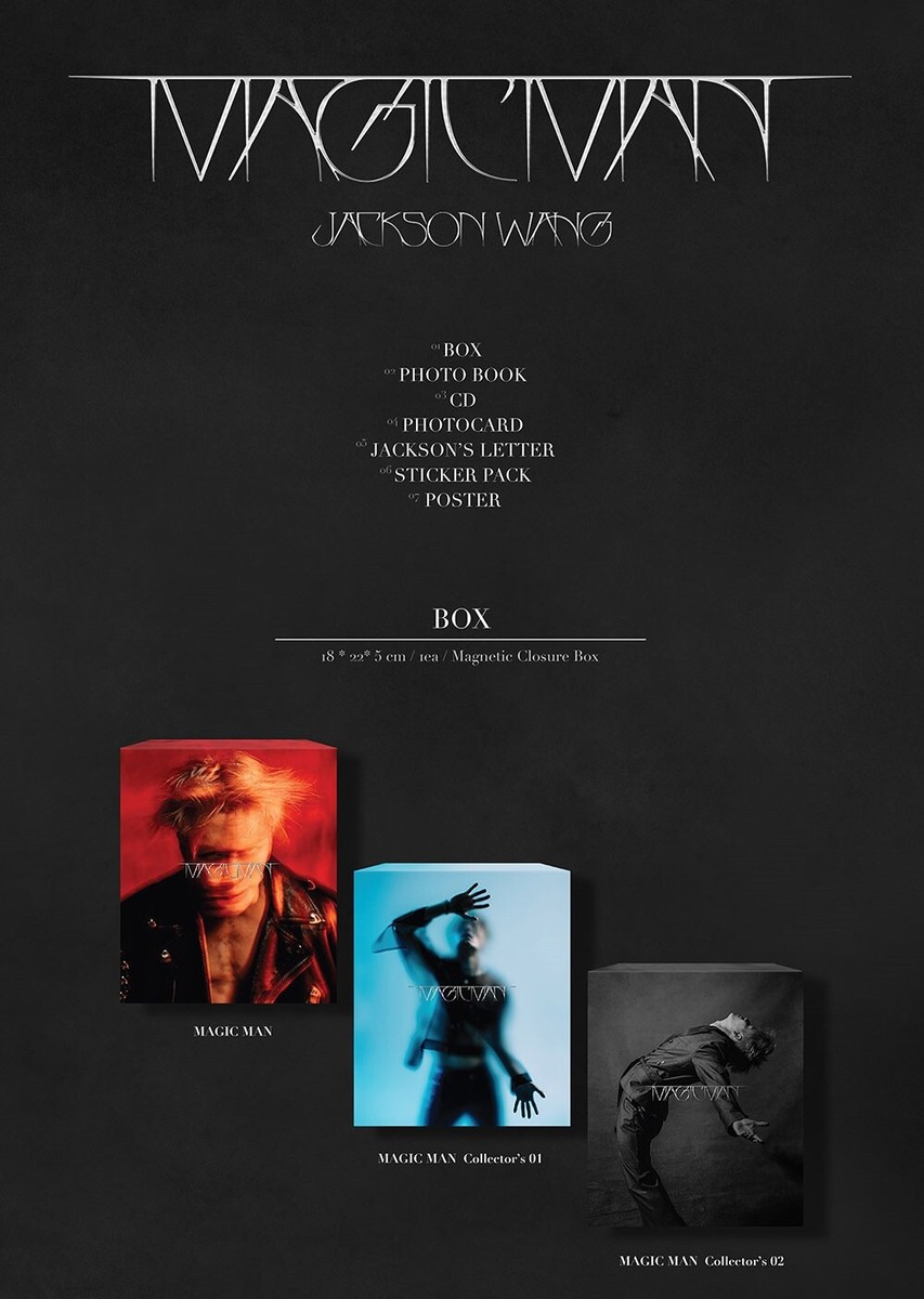 GOT7 ジャクソン Jackson wang 【 MAGICMAN 】 トレカ Jackson Wang GOT7 1st Album MAGIC MAN CD+Book+Card+Sticker+
