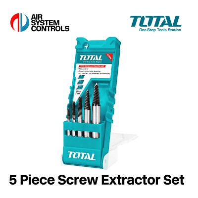 Total Tools, 5-teiliges Schraubenausdreher-Set, Easy Out, Schraubenentfernung