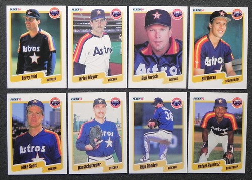 HOUSTON ASTROS 1990 Fleer 25 Card Team Set with Updates _ Exact Set (B) - 第 3/5 張圖片