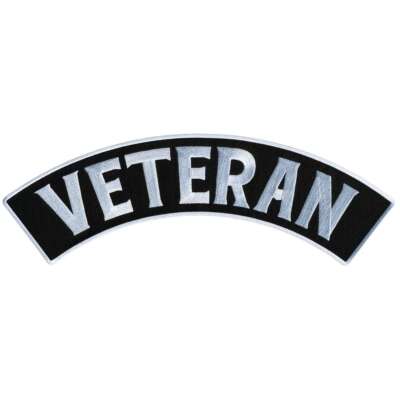 Hot Leathers Veteran 12  X 3  Top Rocker Patch PPM4177
