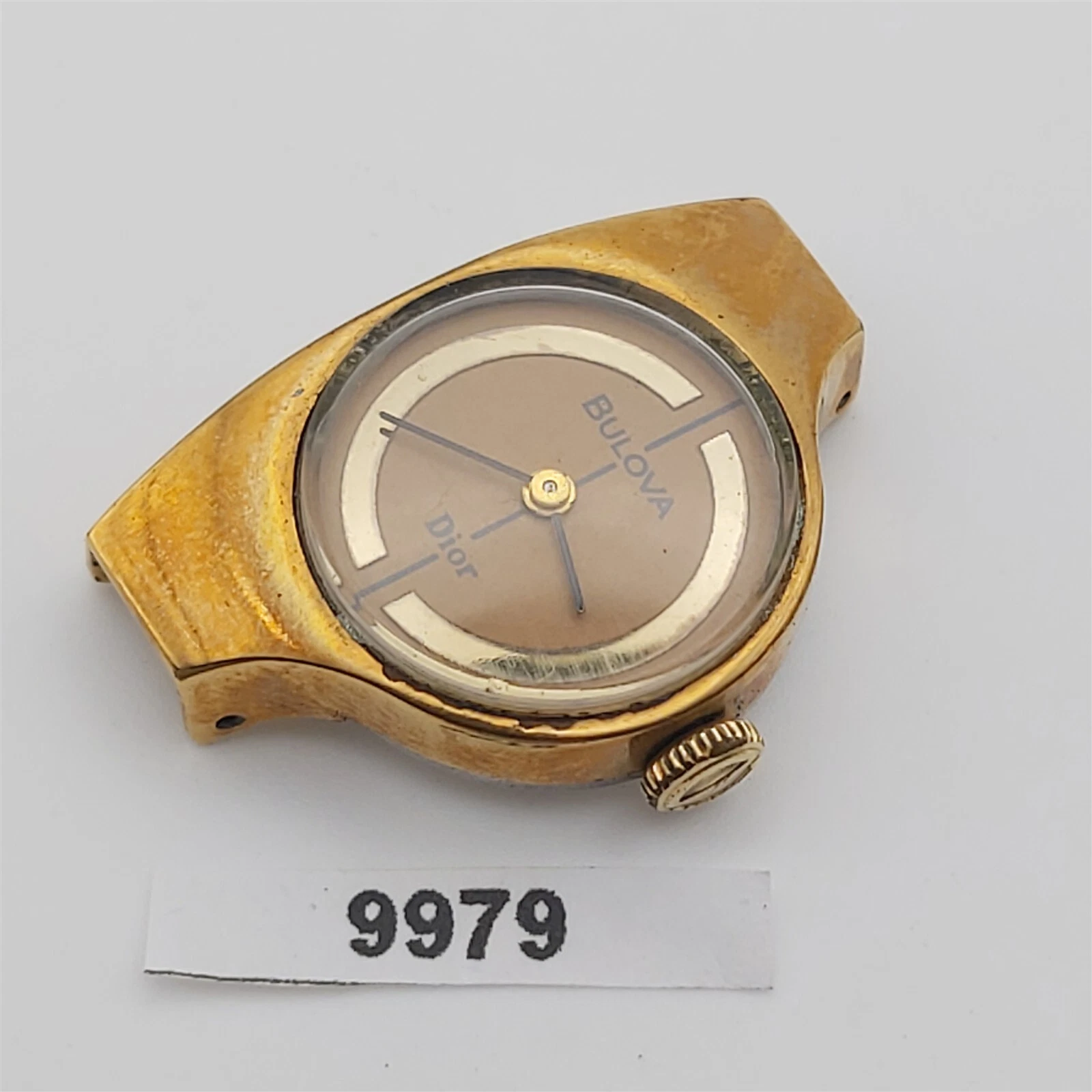 MONTRE FEMME PROJET DE RÉPARATION BULOVA CHRISTIAN DIOR COLLAB PLAQUE D'OR LIVRAISON EU 9979
