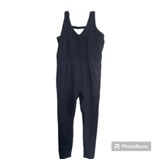Fabletics Motion 365 Jumpsuit One Piece Size 3x BLACK Sculpting Workout Stretch