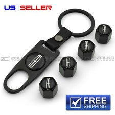 Valve Stem Caps Keychain Wheel Tire Black - Us Seller