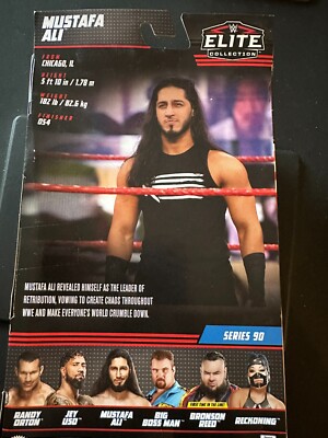 WWE Mustafa Ali Elite Series 90 - Action Figure Da Collezione, Personaggio Wrestling
