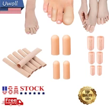 Fabric Gel Tube Sleeves Cover for Hammer Toe Fingers Protectors Separators US