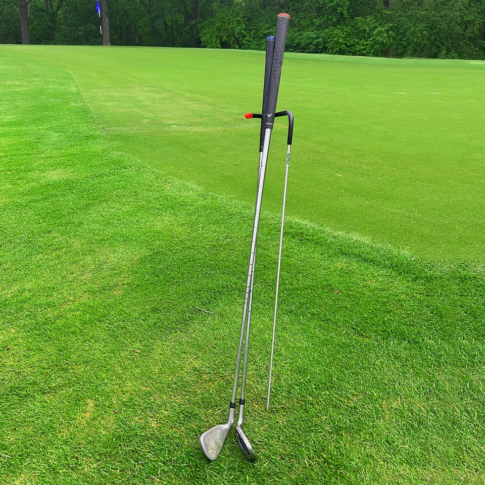 MOBILE PRO SHOP Premium V-Shaped Golf Club Holder - High-Quality Golf Club Caddy Made in USA