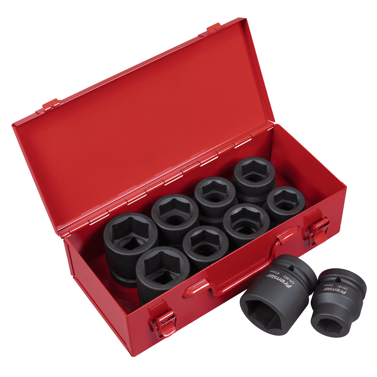 Sealey AK688 Premier Metric/Imperial Impact Socket Set 1""Sq Drive 10pc