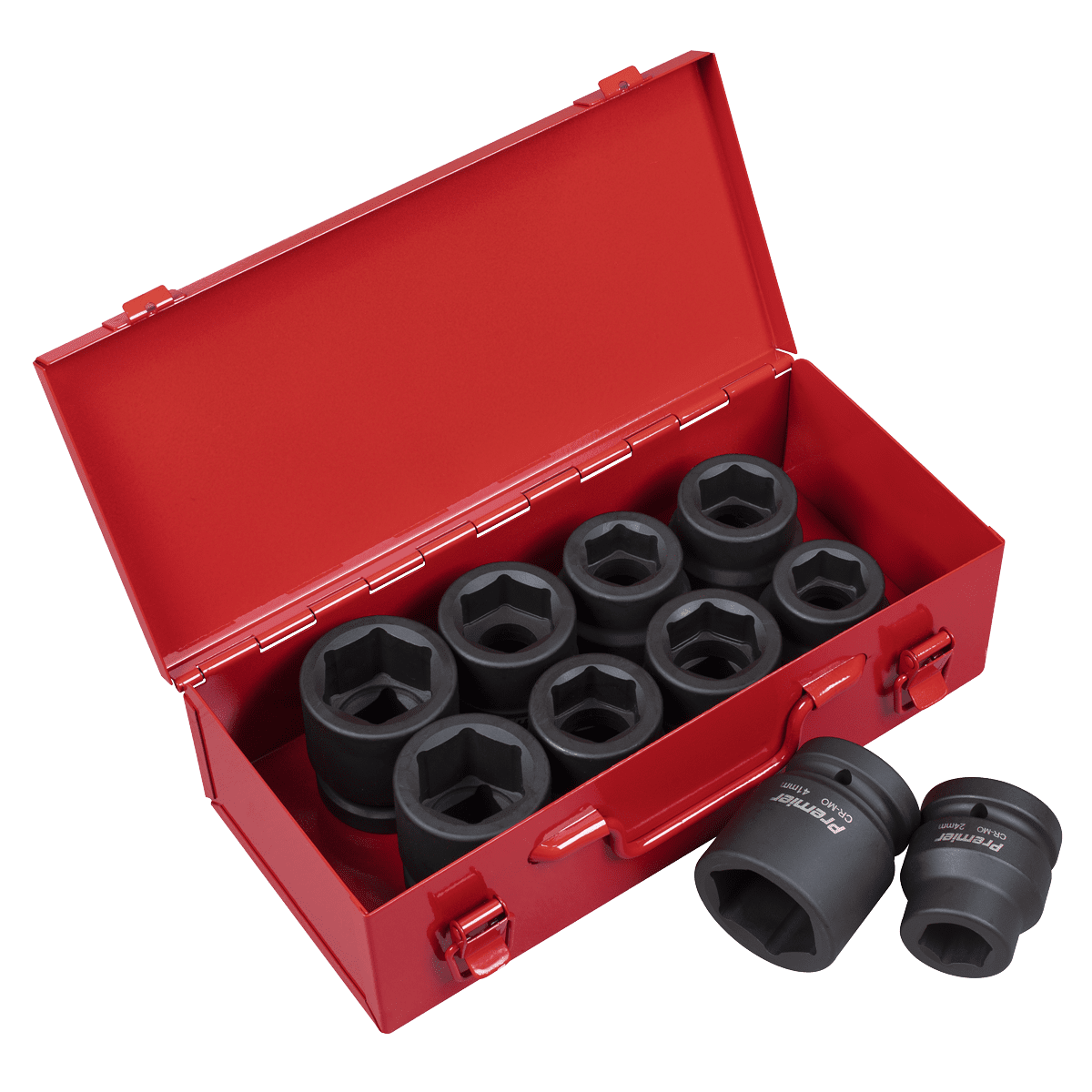 Sealey AK688 Premier Metric/Imperial Impact Socket Set 1""Sq Drive 10pc