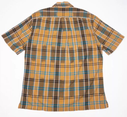 Nueva Camisa de Campamento TODD SNYDER Hombres Marrón IKAT Madras Algodón Pequeña Nueva con Etiquetas $158us INDIA - Imagen 2 de 17