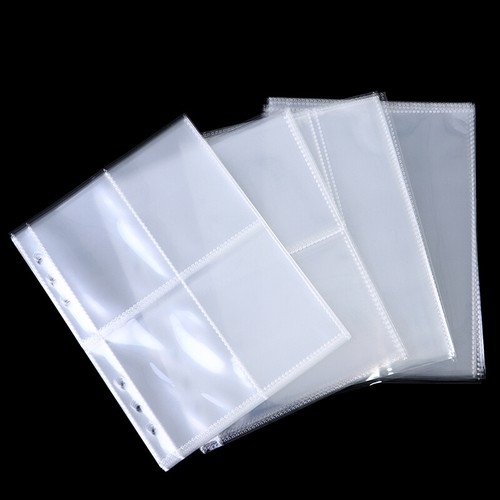 10pcs Standard Clear Plastic Photo Album Transparent A5 Binder Refill Sleeve _ha - Picture 7 of 16
