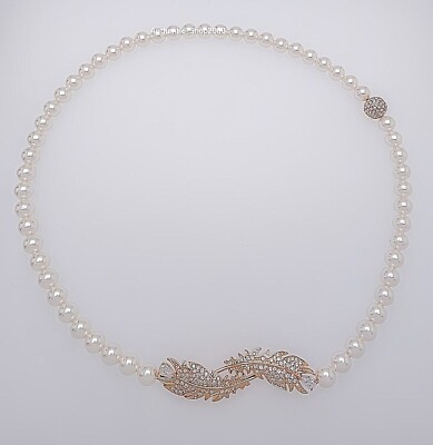 SWAROVSKI Nice ネックレス/正規品 5669221 New 100% Authentic SWAROVSKI Nice Feather Crystal Pearl