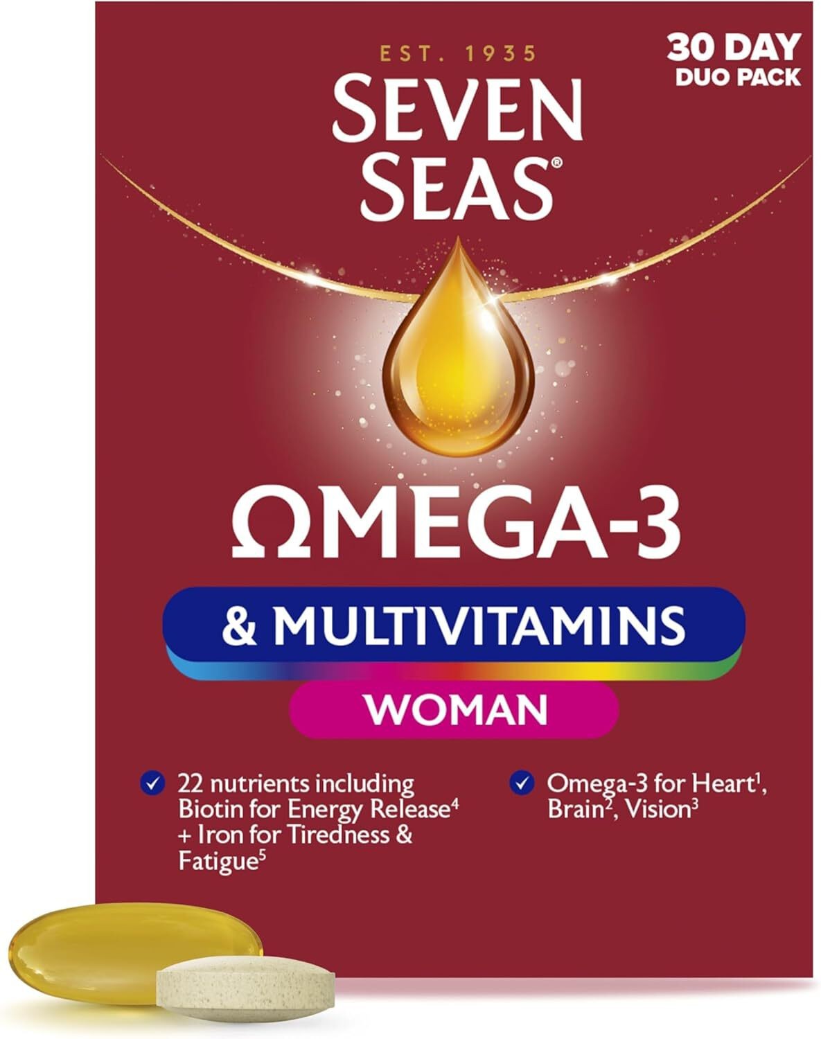 Seven Seas Omega-3 Multivitamins Woman 30-Day Duo Pack Mineral & Vitamins - Image 9