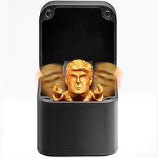 Trump Middle Finger in a Box, Gag Gifts Christmas, Funny Gifts, Joke Prank Gag Q