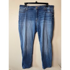 KUT from the Kloth Catherine Boyfriend Jeans Medium Wash Blue Denim