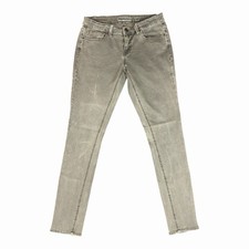 Buckle BKE Payton Jeans Women's 28R Green Denim Low Rise Skinny Taper Leg Y2K