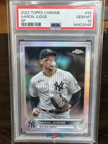 2022 Topps Chrome Image Variation Aaron Judge #99 SP PSA 10 GEM MT Yankees