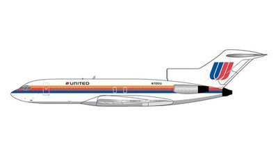 Gemini Jets United Airlines B727-100 N7001U Saul Bass 1:400 Metall Modell