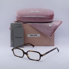 MIU MIU MU11ZS 14L08N Havana Honey/Clear Blue Light Block 51-16-140 Sunglasse...