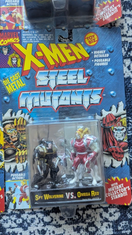LOTE DE 4 FIGURAS FUNDIDAS A PRESIÓN TOYBIZ X-MEN STEEL MUTANTS NUEVAS EN CAJA Foto 4 de 4