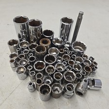 Mixed Lot Of Sockets - Asst Brands And Sizes- Lot Of 55 Mixed Lot Of Sockets - Asst Brands And Sizes- Lot Of 55