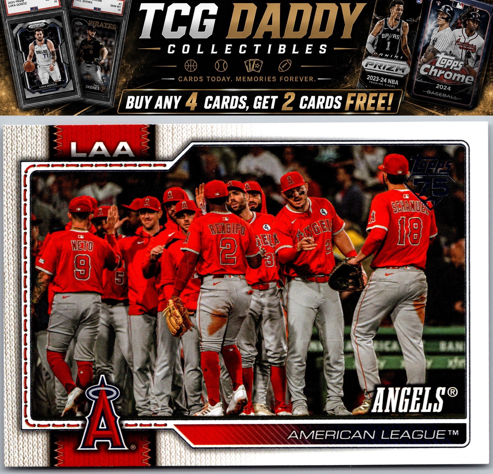 2026 Topps Angels Los Angeles Angels Near Mint or Better