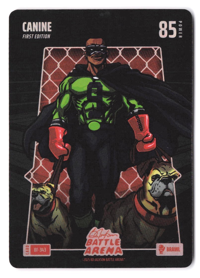 2026 Bo Jackson Battle Arena Kenneth Walker BF-343 Canine Brawl Battlefoil