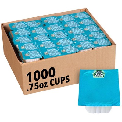 Heinz Ranch Dressing 0.75oz Packets, Pack of 100