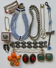Vintage Jewelry Lot Sterling Silver Gold Filled Signed
